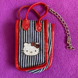 RED AND NAVY HELLO KITTY CELLPHONE HOLDER ❤️